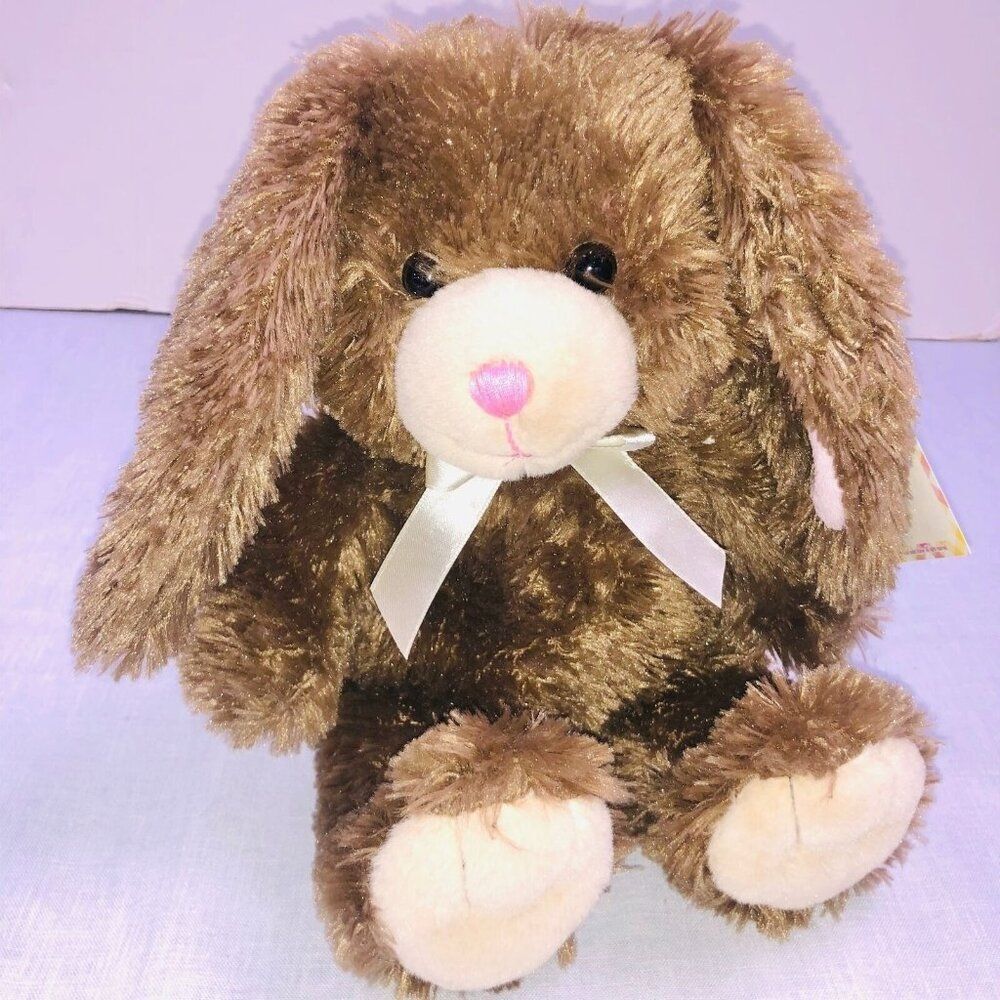 Build a Bear Miles Brown Bunny Rabbit Plush Stuffed Borders Easter 10" New